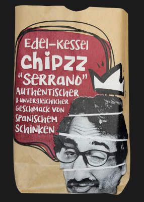 Kartoffelchips Spanischer Schinken Serrano  